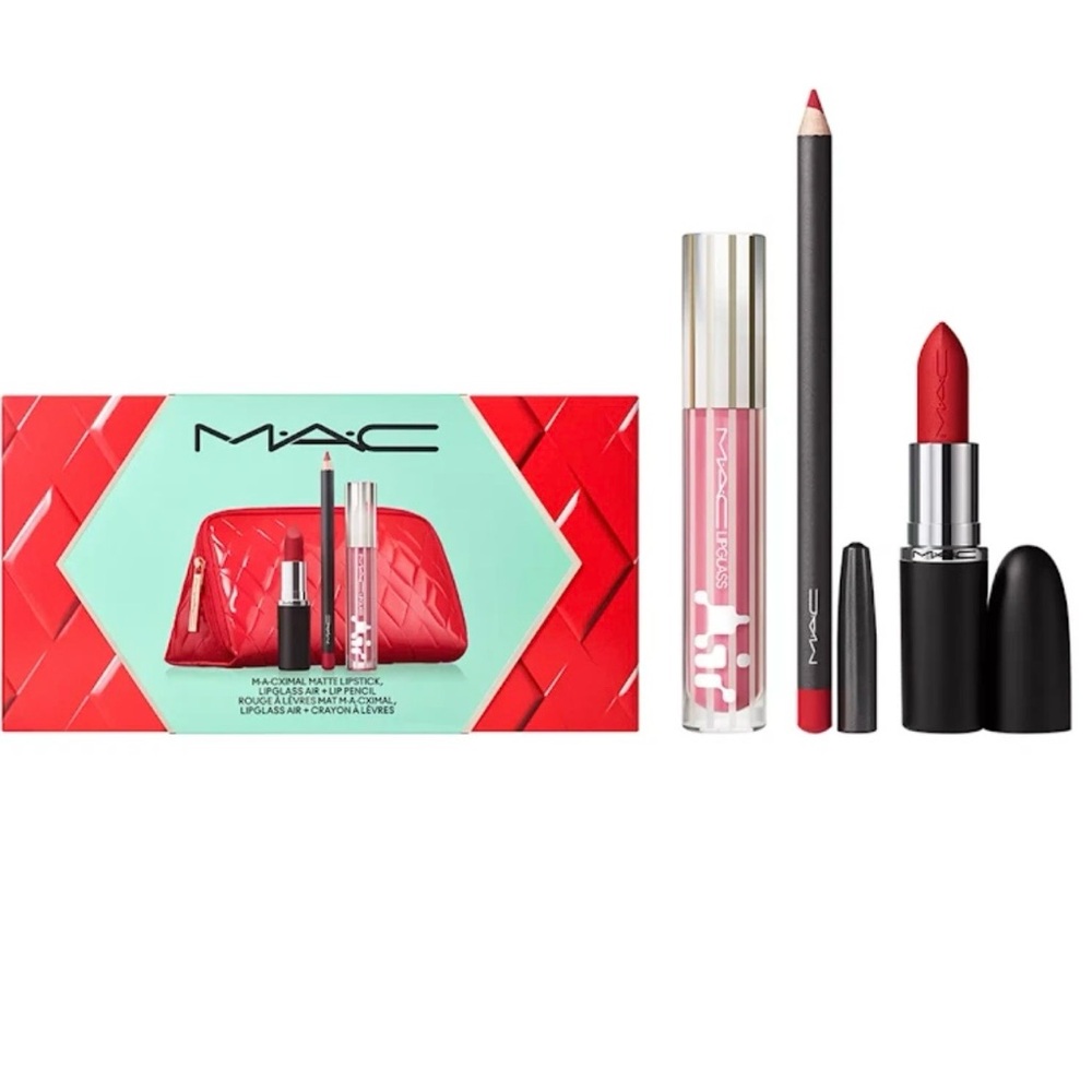 MAC Cosmetics Red Lip Gloss and Lipstick Duo